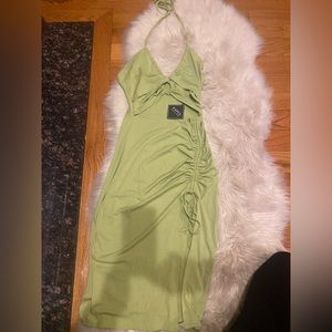 Lime green dress